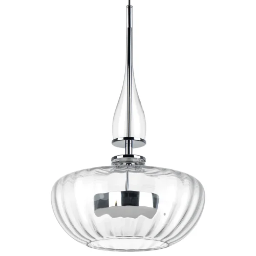 Светильник подвесной LED Astra 804400 Lightstar прозрачный 1 лампа, основание серебряное в стиле арт-деко  фото 6