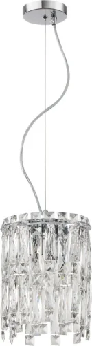 Светильник подвесной Splendy 2173/09/02P Stilfort прозрачный 2 лампы, основание хром в стиле современный 