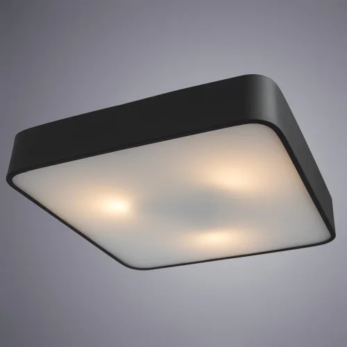 Светильник потолочный Cosmopolitan A7210PL-3BK Arte Lamp чёрный 3 лампы, основание чёрное в стиле современный минимализм квадраты фото 2