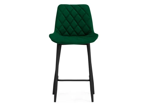 Полубарный стул Баодин Б/К зеленый / черный 517167 Woodville, зелёный/велюр, ножки/металл/чёрный, размеры - ****500*560 фото 2