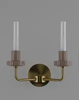 Бра LED Atelieri V11695-WL Moderli прозрачный на 2 лампы, основание бронзовое в стиле современный американский кантри 