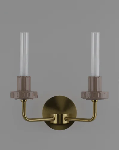 Бра LED Atelieri V11695-WL Moderli прозрачный на 2 лампы, основание бронзовое в стиле современный американский кантри 