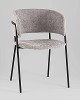 Кресло Нэлли New, букле светло-серый УТ000039411 Stool Group, серый/букле, ножки/металл/чёрный, размеры - *****