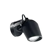 Настенный светильник MINITOMMY AP NERO 4000K Ideal Lux уличный IP66 чёрный 1 лампа, плафон чёрный в стиле современный GU10