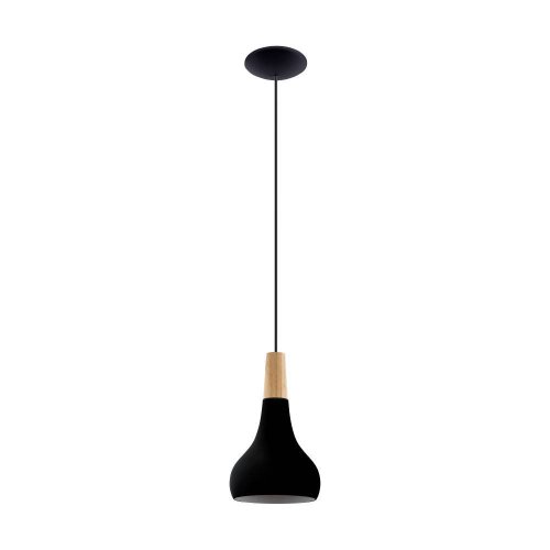 Светильник подвесной Sabinar 900161 Eglo чёрный 1 лампа, основание чёрное в стиле современный 