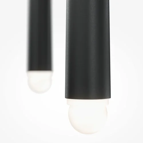 Светильник подвесной LED Cascade MOD132PL-L18BK Maytoni чёрный 1 лампа, основание чёрное в стиле современный минимализм трубочки каскад фото 2