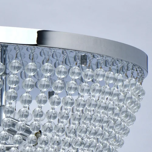 Люстра потолочная Бриз 111012510 MW-Light прозрачная на 10 ламп, основание хром в стиле классический  фото 8