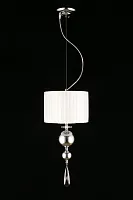Светильник подвесной Dorian APL.743.06.01 Aployt белый 1 лампа, основание хром в стиле современный 
