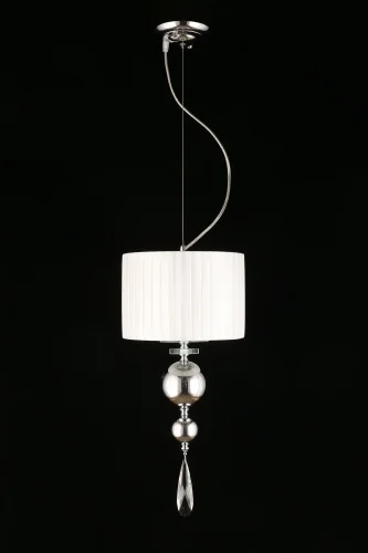 Светильник подвесной Dorian APL.743.06.01 Aployt белый 1 лампа, основание хром в стиле современный 