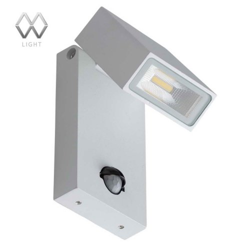 Настенный светильник LED Меркурий 807021601 MW-Light уличный IP65 белый 1 лампа, плафон белый в стиле современный LED