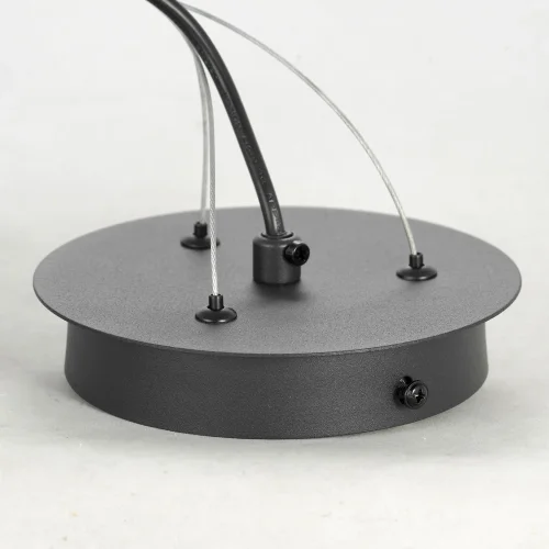 Светильник подвесной LSP-8500 Lussole янтарный 1 лампа, основание чёрное в стиле современный  фото 8