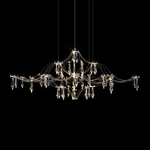 Люстра подвесная ЛЕД Мира / Mira 10587/1000 Silver Asfour LOFT IT прозрачная на 1 лампу, основание серебряное в стиле арт-деко капли фото 4 Люстра подвесная ЛЕД Мира / Mira 10587/1000 Silver Asfour LOFT IT прозрачная на 1 лампу, основание серебряное в стиле арт-деко капли фото 4