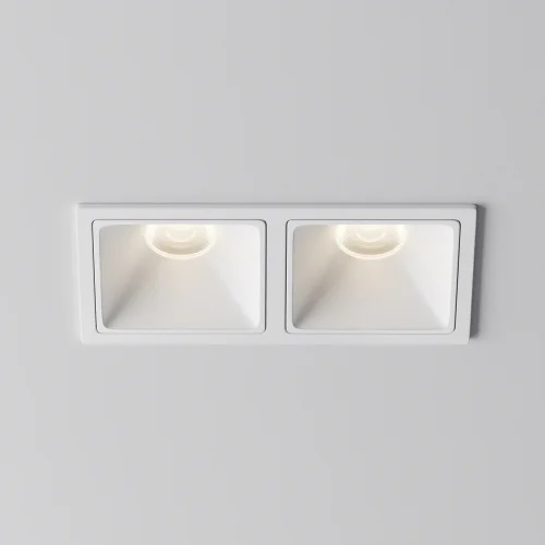 Светильник точечный LED Alfa LED DL043-02-10W4K-SQ-W-1 Maytoni белый на 1 лампу, основание белое в стиле современный хай-тек прямоугольный фото 7