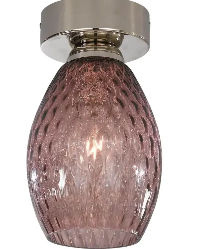Светильник накладной PL 10008/1 Reccagni Angelo фиолетовый 1 лампа, основание никель в стиле классика модерн круглый фото 3