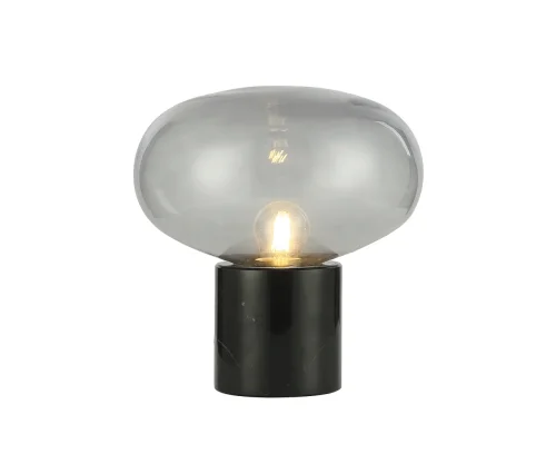 Настольная лампа Артена 07702-T,19(16) Kink Light серая на 1 лампу, основание чёрное мрамор в стиле лофт 