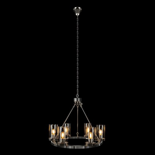 Люстра подвесная Candlelight 10437/570 LOFT IT прозрачная на 6 ламп, основание никель в стиле современный кантри замковый фото 2