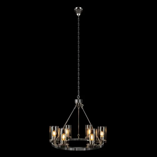Люстра подвесная Candlelight 10437/570 LOFT IT прозрачная на 6 ламп, основание никель в стиле современный кантри замковый фото 2
