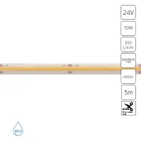 Светодиодная лента 24В 10Вт/м 850Лм/м 4000К 90+ 8мм COB 320шт/м 5м IP65 Aqua Lane A2432008-05-4K Arte Lamp цвет LED нейтральный белый 4000K, световой поток Lm