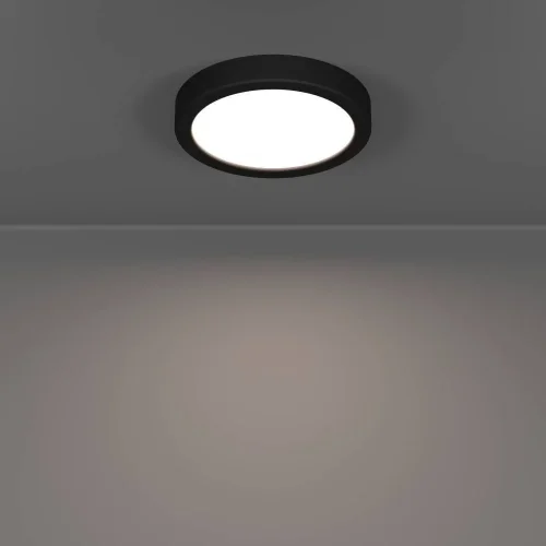 Светильник накладной LED Fueva 901324 Eglo белый на 1 лампу, основание чёрное в стиле современный круглый фото 6