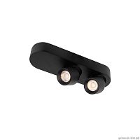 Спот с 2 лампами LED Quiet 10320/2 Black LOFT IT чёрный LED в стиле хай-тек модерн прямоугольный