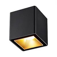 Светильник накладной LED Recte 358487 Novotech чёрный 1 лампа, основание чёрное в стиле хай-тек квадратный