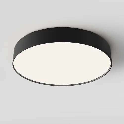 Светильник потолочный LED Zon C032CL-45W4K-RD-B Maytoni белый на 1 лампу, основание чёрное в стиле современный круглый тарелка фото 10