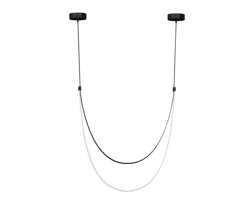 Светильник подвесной LED Лирд 07689A-150,19 Kink Light белый на 1 лампу, основание чёрное в стиле современный ремни фото 2 Светильник подвесной LED Лирд 07689A-150,19 Kink Light белый на 1 лампу, основание чёрное в стиле современный ремни фото 2