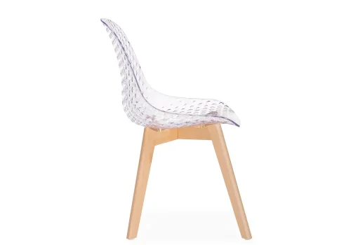 Пластиковый стул Vart clear / wood 15696 Woodville, /, ножки/массив бука дерево/натуральный, размеры - ****470*530 фото 3