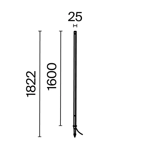 Ландшафтный светильник LED Pole O440FL-L24GF3K Maytoni уличный IP65 графит на 1 лампу, плафон графит в стиле современный LED фото 12