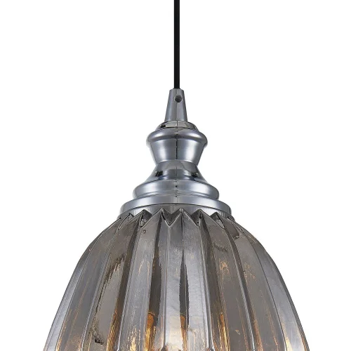 Светильник подвесной Corruga 2189-1P Favourite серый прозрачный 1 лампа, основание хром в стиле современный выдувное фото 2