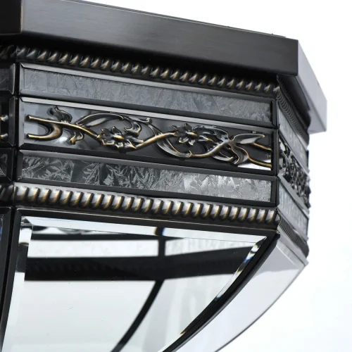 Светильник потолочный Корсо 801010806 Chiaro прозрачный 6 ламп, основание чёрное в стиле кантри  фото 4