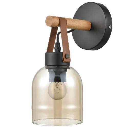 Бра ARGUS WALL 167717-26 ImperiumLoft янтарный на 1 лампу, основание коричневое в стиле современный скандинавский 