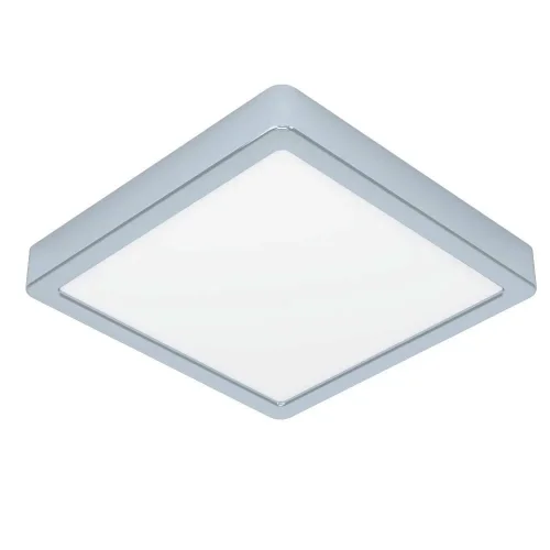 Светильник накладной LED Fueva 5 900651 Eglo белый на 1 лампу, основание хром в стиле современный квадратный