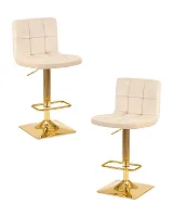 Стул барный набор 2 шт. SET-2 5016-LM GOLDIE, цвет сиденья бежевый (MJ9-10), цвет основания золото Dobrin, /велюр, ножки/металл/золотой, размеры - 940*1150***420*520 Стул барный набор 2 шт. SET-2 5016-LM GOLDIE, цвет сиденья бежевый (MJ9-10), цвет основания золото Dobrin, /велюр, ножки/металл/золотой, размеры - 940*1150***420*520