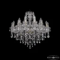 Люстра подвесная 1415/16+8/300 Pa Bohemia Ivele Crystal без плафона на 24 лампы, основание бронзовое в стиле классический sp