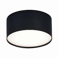 Светильник накладной ST606.442.12 ST-Luce чёрный 1 лампа, основание чёрное в стиле хай-тек круглый