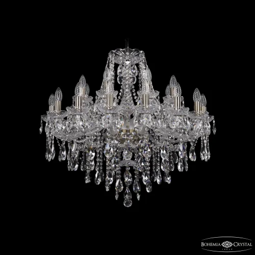 Люстра подвесная 1415/16+8/300 Pa Bohemia Ivele Crystal без плафона на 24 лампы, основание бронзовое в стиле классический sp