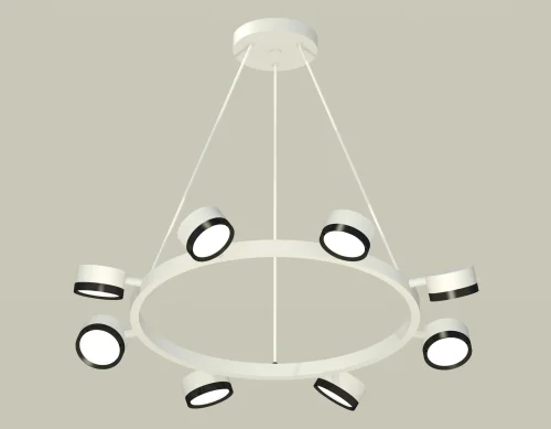 Светильник подвесной XB9195151 Ambrella light белый 8 ламп, основание белое в стиле хай-тек современный 