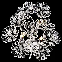 Бра Darleen WE191.03.101 Wertmark прозрачный на 3 лампы, основание хром в стиле флористика классический Бра Darleen WE191.03.101 Wertmark прозрачный на 3 лампы, основание хром в стиле флористика классический