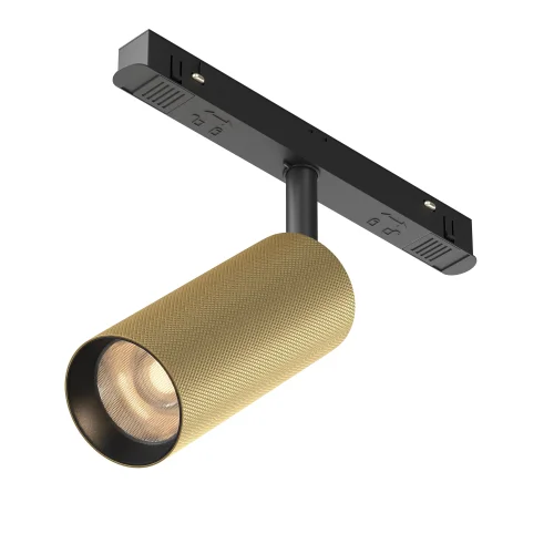 Трековый светильник LED Magnetic track system Exility TR097-2-12W3K-M-BMG Maytoni матовый золото для шинопроводов серии Magnetic track system Exility чёрный
