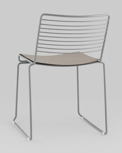 Стул обеденный Danny, серый, с подушкой УТ000038985 Stool Group, /, ножки//, размеры - *770***450*680 фото 4