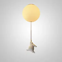 Светильник потолочный WASTY E D19 191734-23 ImperiumLoft белый на 1 лампу, основание белое в стиле современный скандинавский 