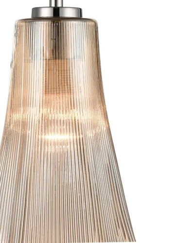 Светильник подвесной Emily VL5603P21 Vele Luce янтарный 1 лампа, основание хром в стиле современный  фото 3