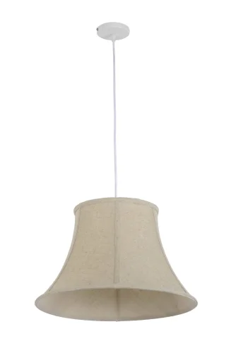 Светильник подвесной Cantare E 1.3.P1 MG Arti Lampadari бежевый 1 лампа, основание белое в стиле кантри прованс 