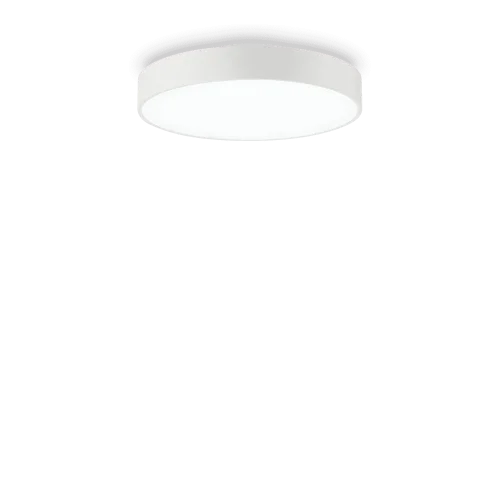 Светильник потолочный LED HALO PL D35 4000K Ideal Lux белый на 1 лампу, основание белое в стиле минимализм современный 