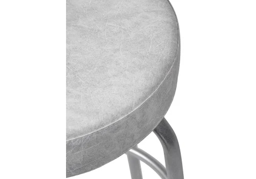Барный стул Kuroda белый мрамор / светлый мусс 490088 Woodville, серый/искусственная кожа, ножки/металл/серый, размеры - ****345*460 фото 6