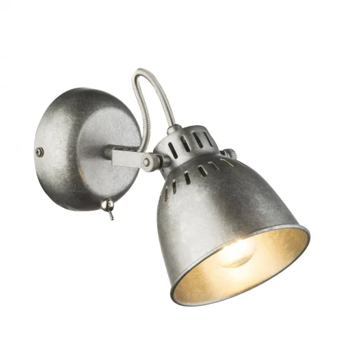 Спот с 1 лампой лофт Hernan 54651-1 Globo серый серебряный E14 в стиле лофт 