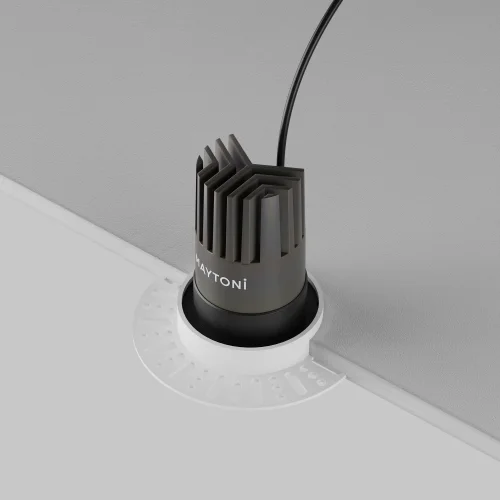 Светильник точечный LED Dip DL124-10W-4K-TRS-B Maytoni чёрный на 1 лампу, основание чёрное в стиле современный хай-тек круглый для затирки фото 8