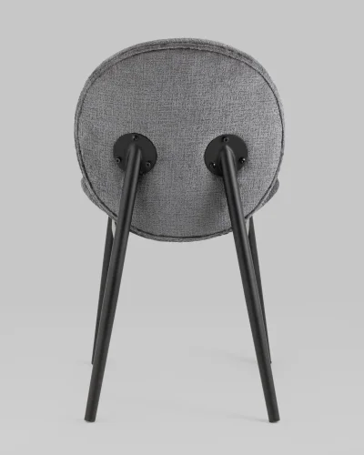 Кресло Эллиот, серый УТ000035981 Stool Group, серый/альпака, ножки/металл/чёрный, размеры - *860***480*610 фото 5