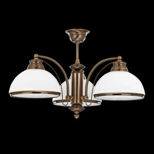 Люстра подвесная OBD OBD-ZW-3(P) Kutek белая на 3 лампы, основание коричневое в стиле американский фото 2 Люстра подвесная OBD OBD-ZW-3(P) Kutek белая на 3 лампы, основание коричневое в стиле американский фото 2